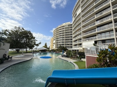 Gemini Resort, Golden Beach, Caloundra aerial view