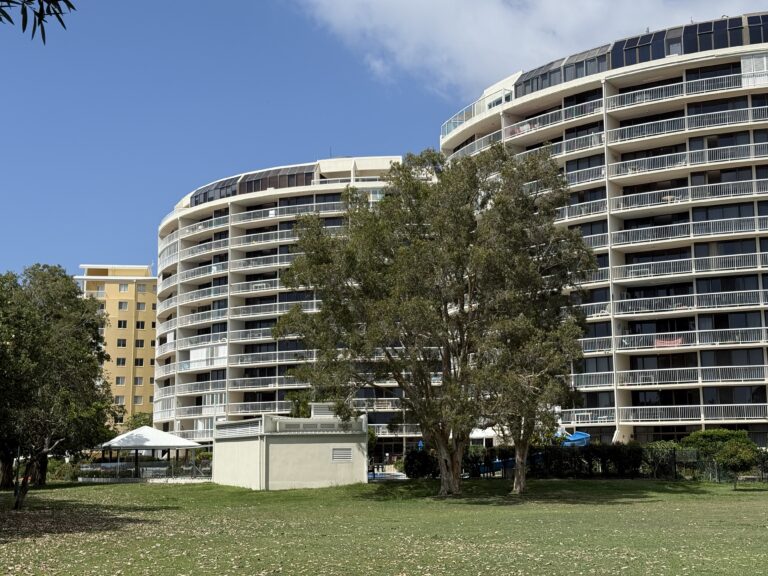 Gemini Resort Grassed Area outside resort