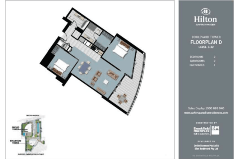 Hilton Apartment Layout